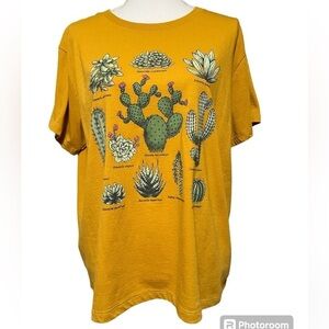 FIFTH SUN WOMENS CUTE CACTUS SHORT SLEEVE T-SHIRT SIZE XXL